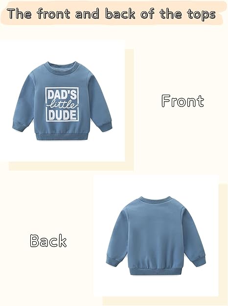 Toddler Boy Clothes Long Sleeve Sweatshirt & Pants 2Pcs Fall Winter Outfits Baby Boys' Clothing Sets