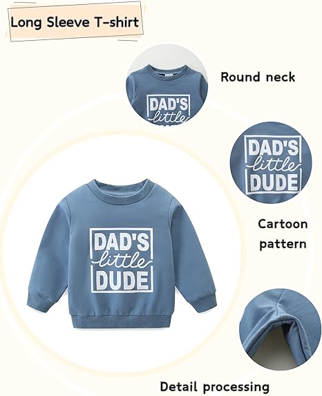 Toddler Boy Clothes Long Sleeve Sweatshirt & Pants 2Pcs Fall Winter Outfits Baby Boys' Clothing Sets